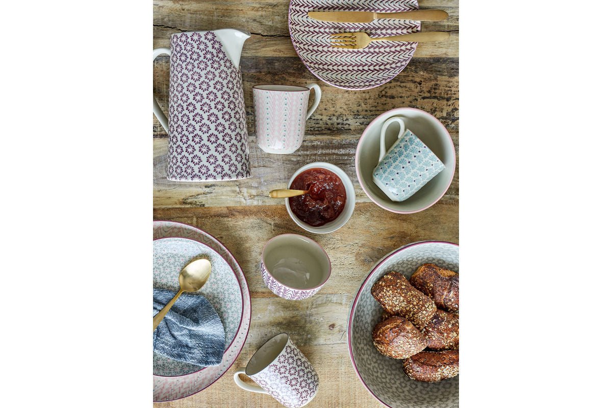 Teller Nava - gemaakt van steengoed / set van 3