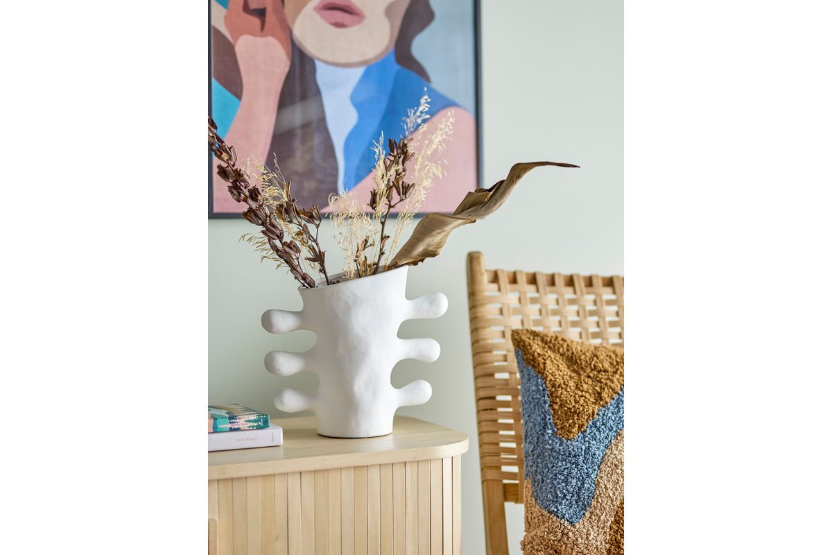 Vaas „Alvina“ – Wit steengoed