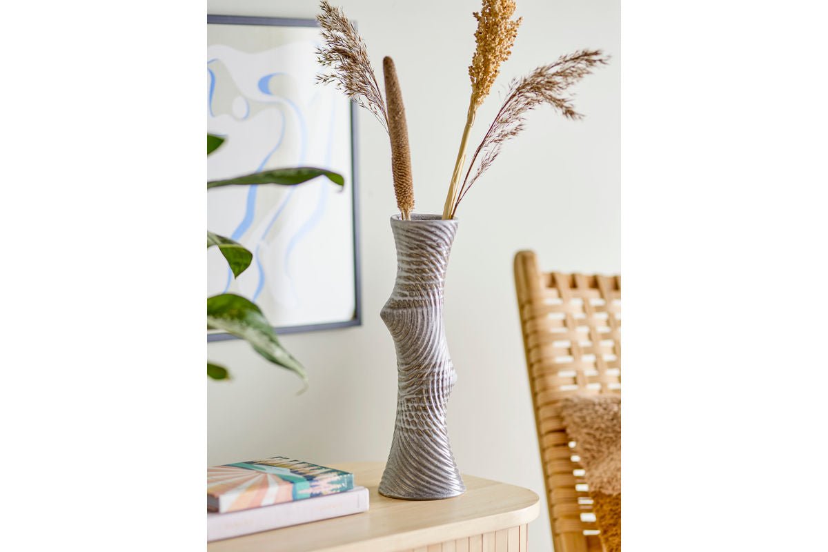 Vaas „Serava“ – Grijs steengoed