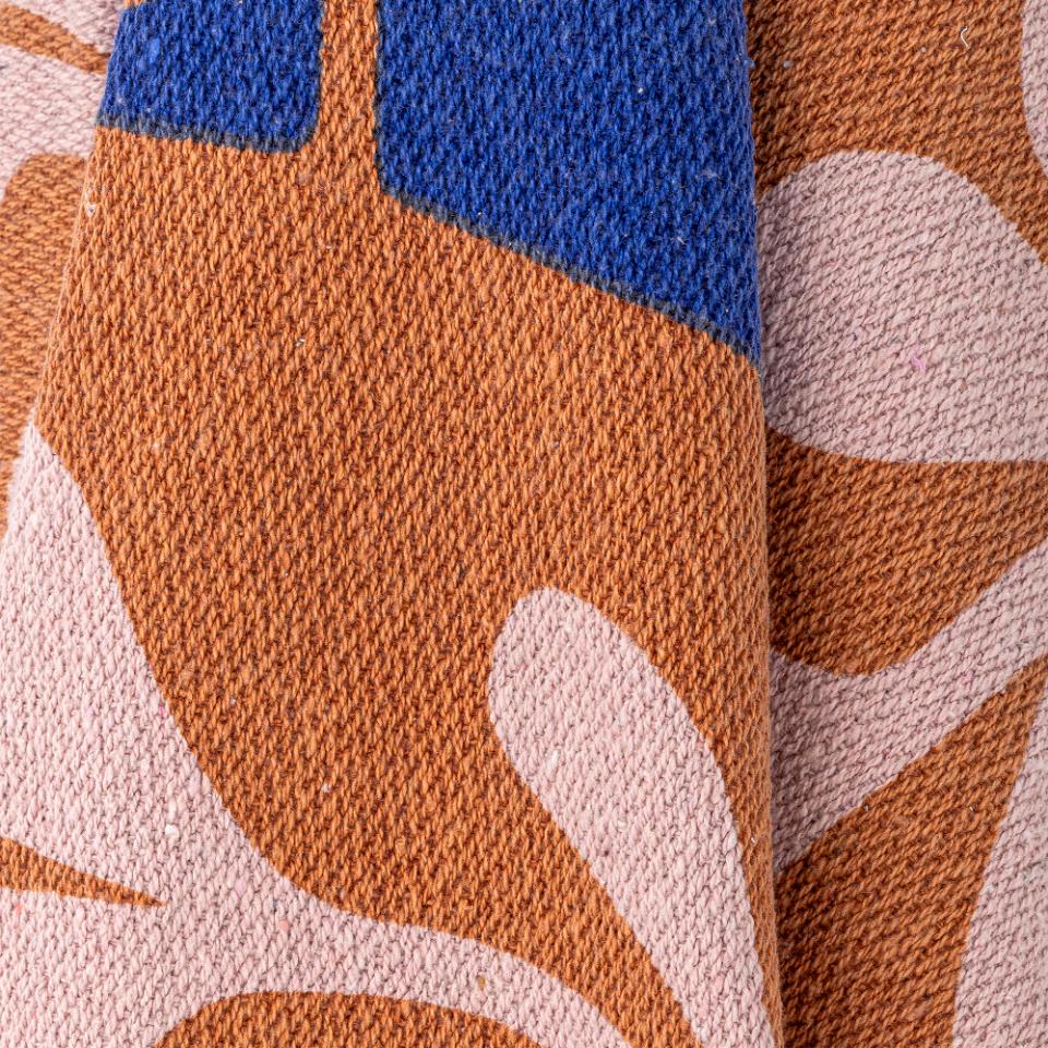 Plaid Sia - Kleurrijk, van gerecycled katoen