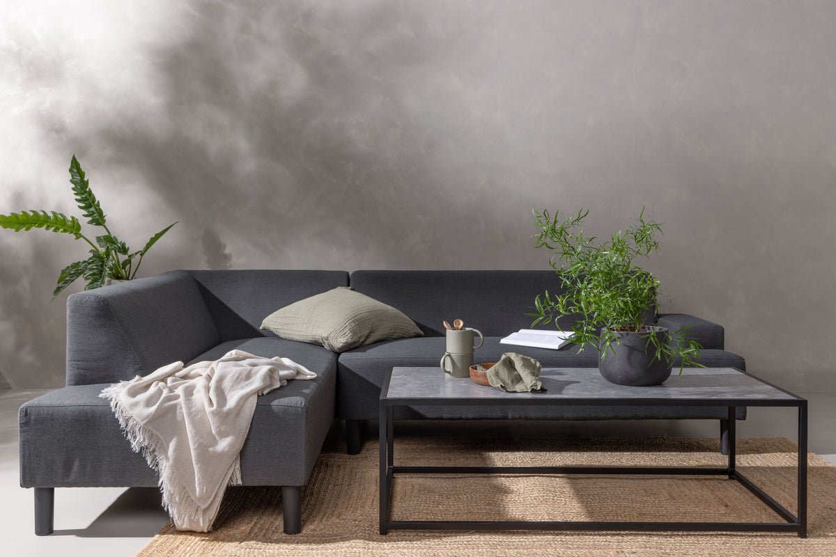 Tuin Loungeset Kreta – met waterafstotende Stof & tafel, UV-bestendig