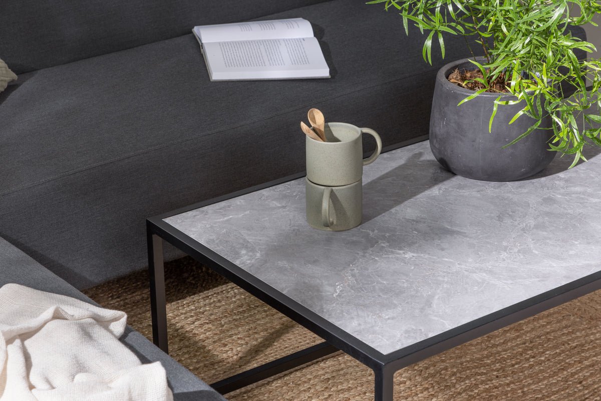 Tuin Loungeset Kreta – met waterafstotende Stof & tafel, UV-bestendig