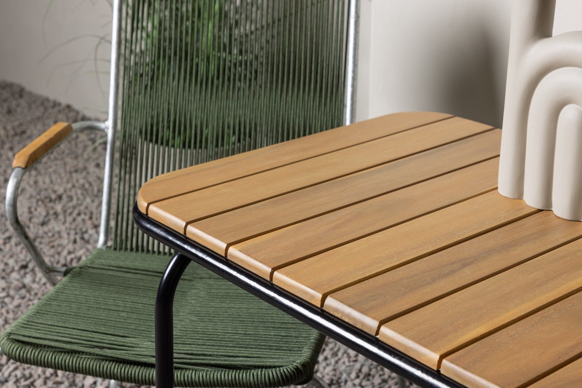 Tuin Cafégroep Ruben – 3-delige tuinmeubelset met een acaciahouten tafelblad