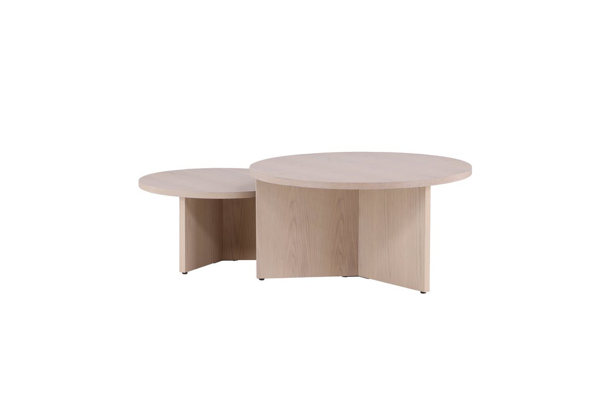 Salontafel Allan Set - 2 tafels met houtlook