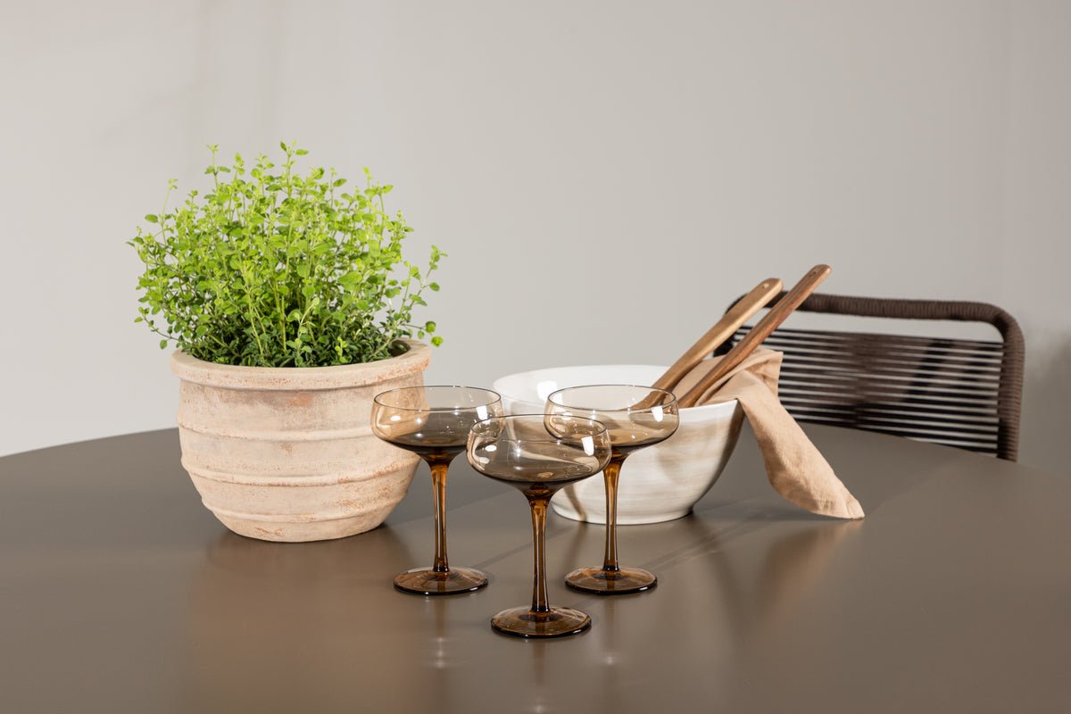 Tuin Eetgroep Santa – 5-delige tuinmeubelset met ronde tafel