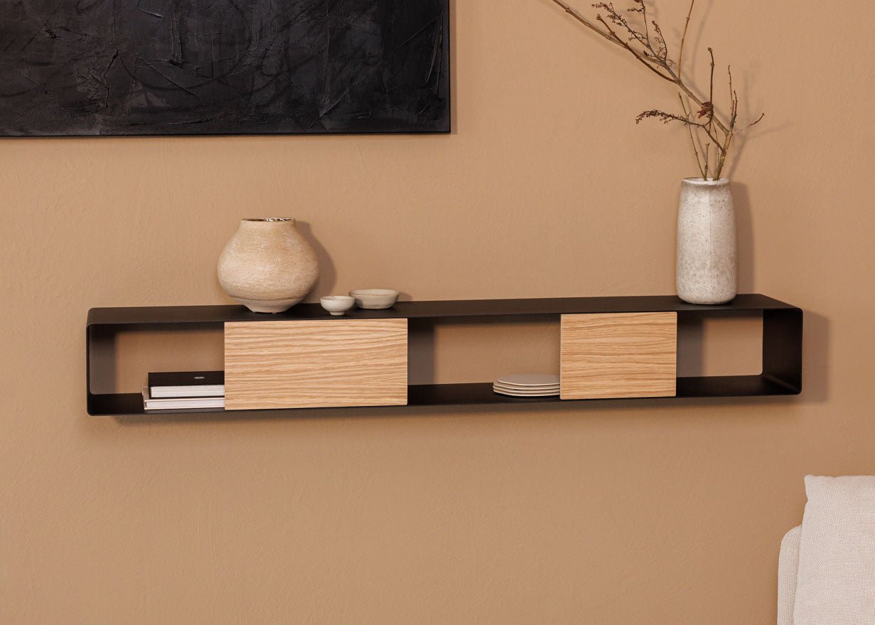 Wandrek Sion – hangende commode van Metaal met kabelhouder