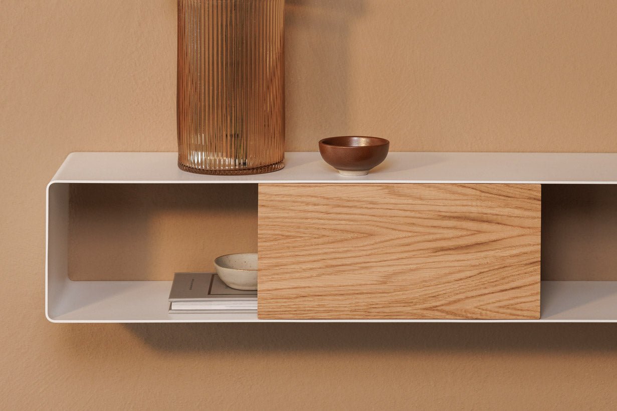 Wandrek Sion – hangende commode van Metaal met kabelhouder