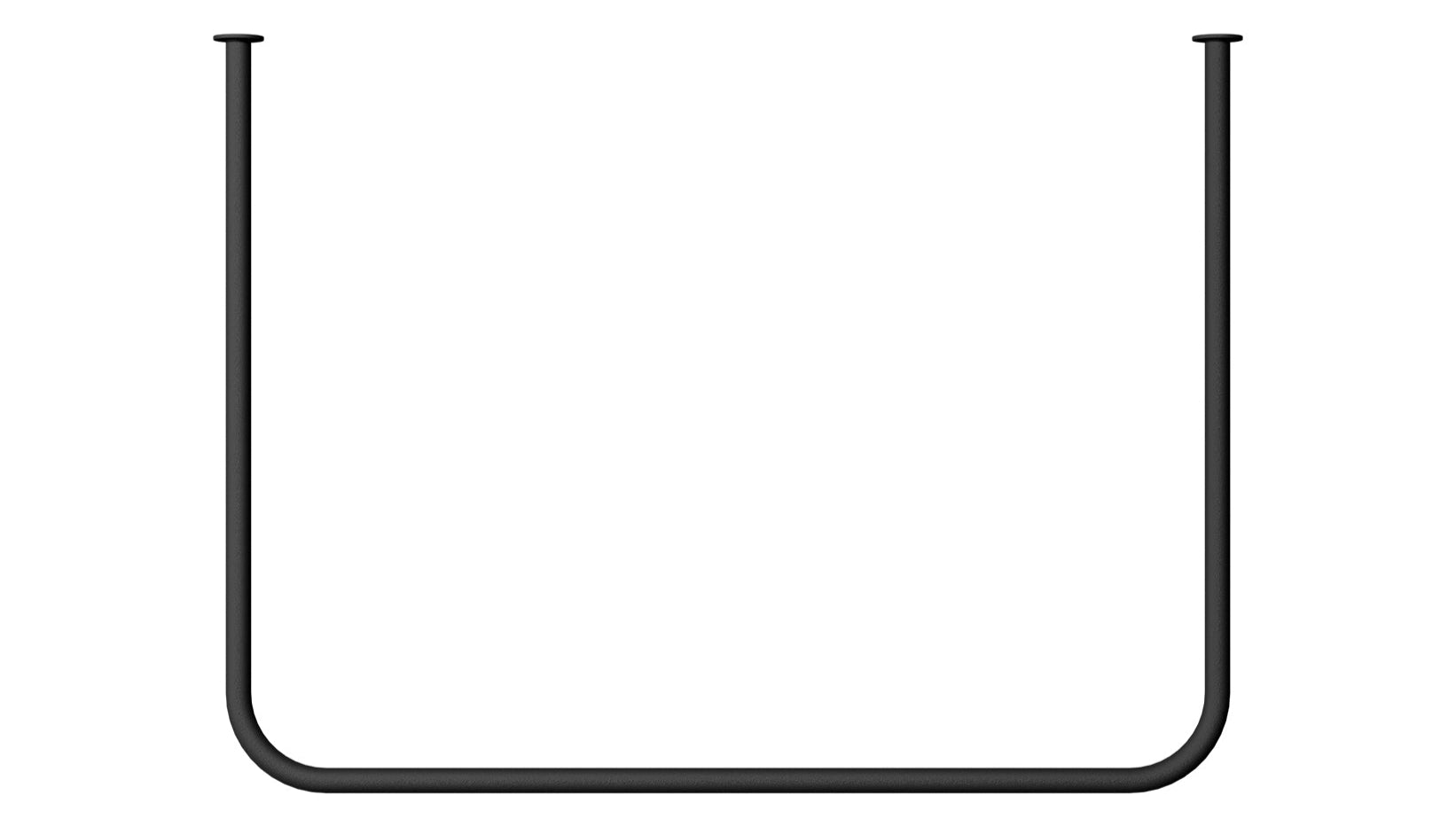 Garderobe/Kledingstang Enio – Afgerond ontwerp met plafondmontage