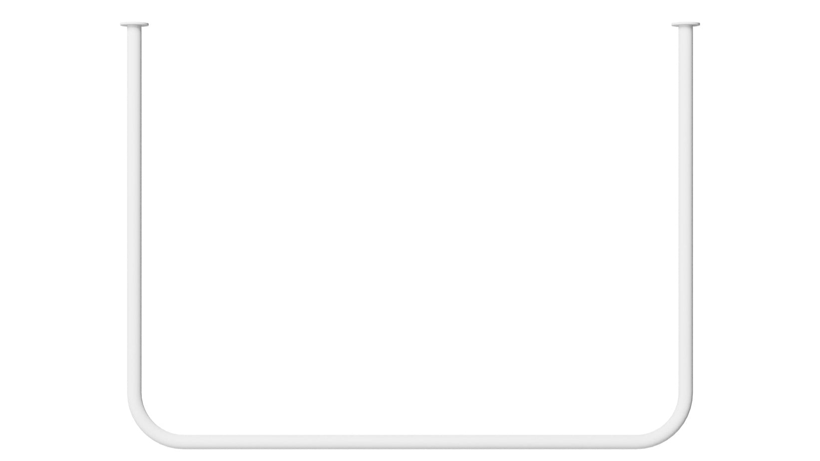 Garderobe/Kledingstang Enio – Afgerond ontwerp met plafondmontage