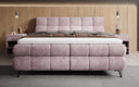 Boxspringbett Milla Cord in Mauve (Poso 130) – Milieu frontal