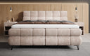 Boxspringbett Milla Cord in Blush (Poso 145) – Milieu frontal