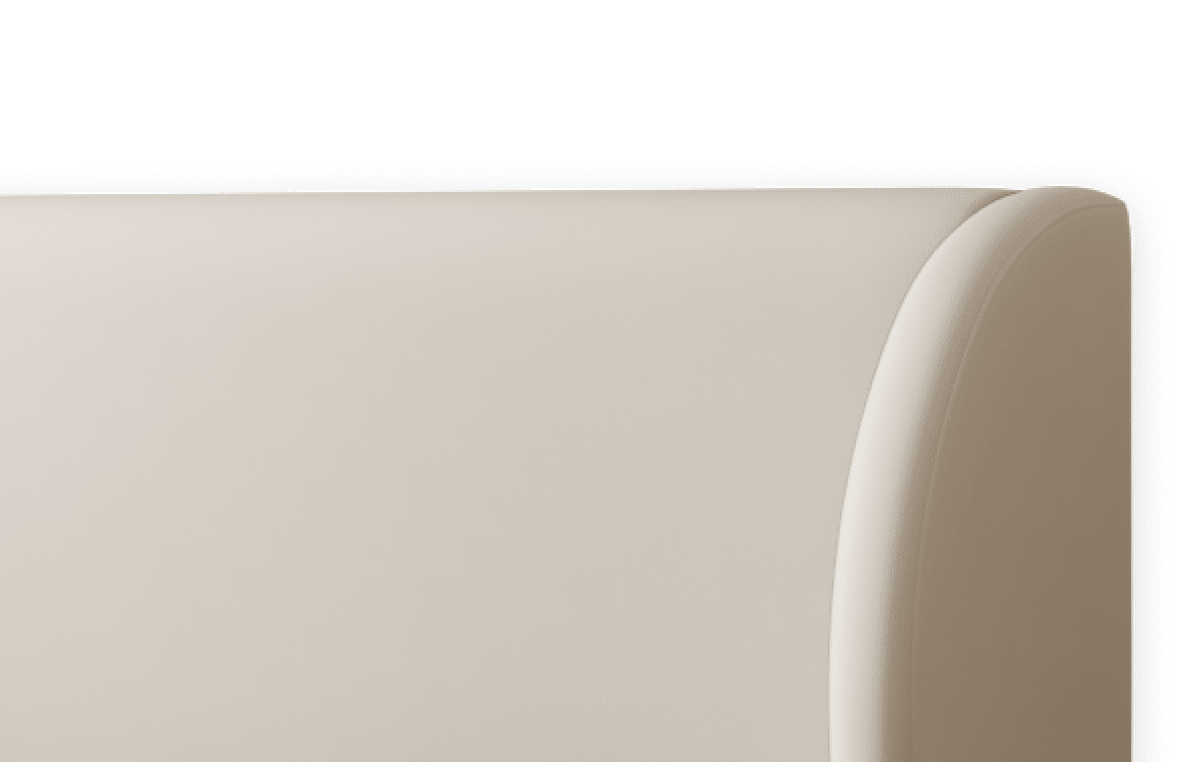 Op maat gemaakt gestoffeerd bed: hoofdeinde