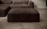 Beistellhocker Vasto in Cord – Braun