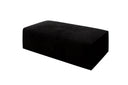 Beistellhocker Vasto in Cord – Schwarz