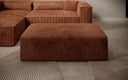 Beistellhocker Vasto in Cord – Orange
