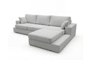 Designer Ecksofa Vigo in Bouclé – Sand – Rechts