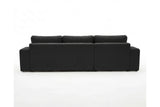 Designer Ecksofa Vigo in Bouclé – Anthrazit – Links