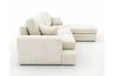 Designer Ecksofa Vigo in Chenille – Beige – Rechts