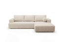 Designer Ecksofa Vanto in Bouclé – Beige – Rechts