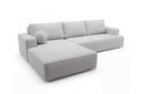 Designer Ecksofa Vanto in Bouclé – Sand – Links