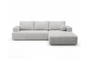 Designer Ecksofa Vanto in Bouclé – Sand – Rechts