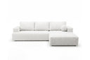 Designer Ecksofa Vanto in Bouclé – Weiß – Rechts