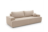 Designer 3 Sitzer Sofa Mira in Bouclé mit Schlaffunktion & Stauraum – Beige