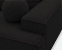 Designer 3 Sitzer Sofa Mira in Bouclé mit Schlaffunktion & Stauraum – Anthrazit