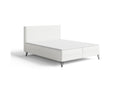Boxspringbett Selina Slim Bouclé mit Stauraum – Weiß