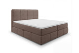 Boxspringbett Laguna Stoff mit Stauraum – Braun