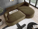 Designer hoekbank Lucca in Fluweel