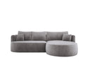 Designer hoekbank Lucca in Fluweel