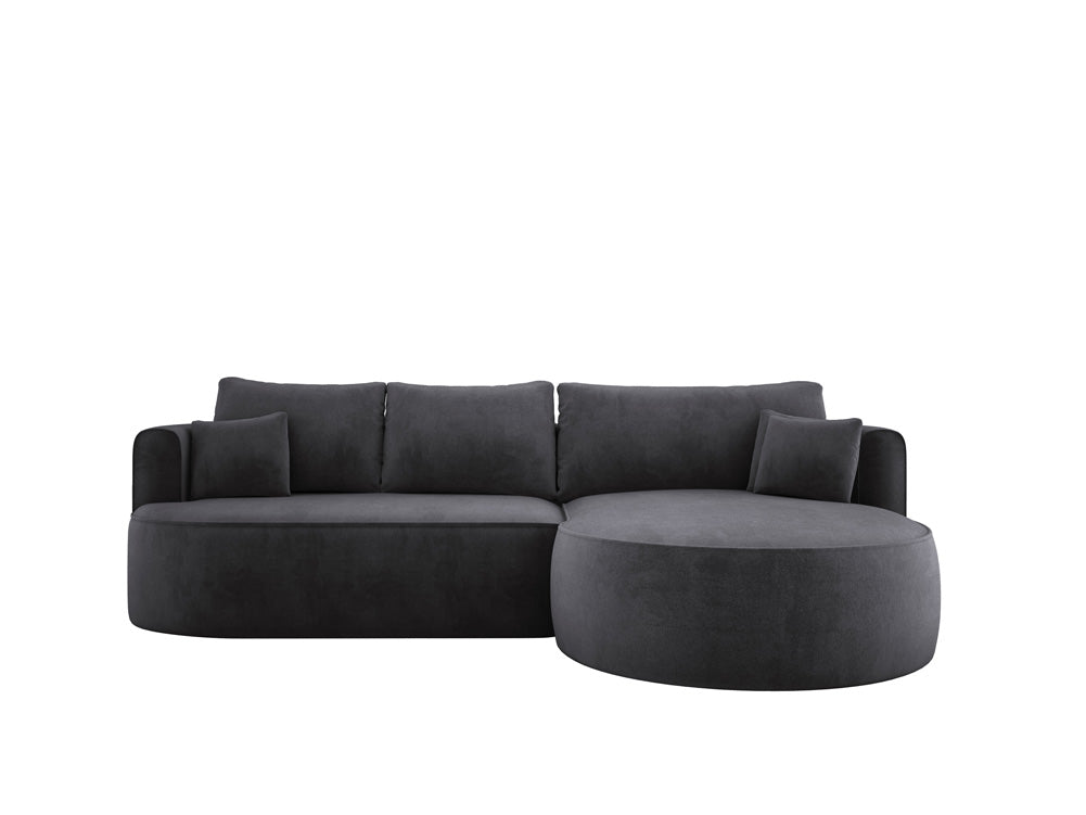 Designer L-bank Lucca in Fluweel