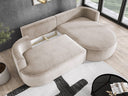 Designer hoekbank Lucca in Fluweel