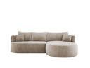 Designer hoekbank Lucca in Fluweel