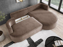 Designer hoekbank Lucca in Fluweel