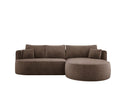 Designer hoekbank Lucca in Fluweel