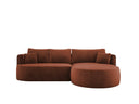 Designer hoekbank Lucca in Fluweel