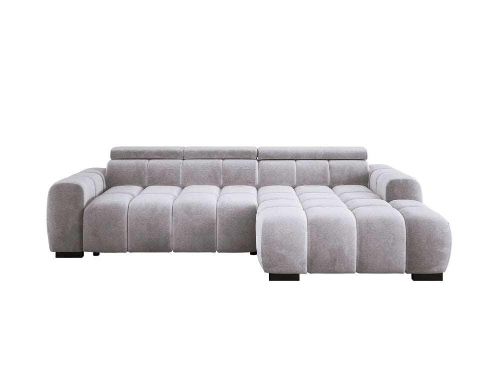 Designsofa Amalfi in Fluweel met elektrische zitverlenging