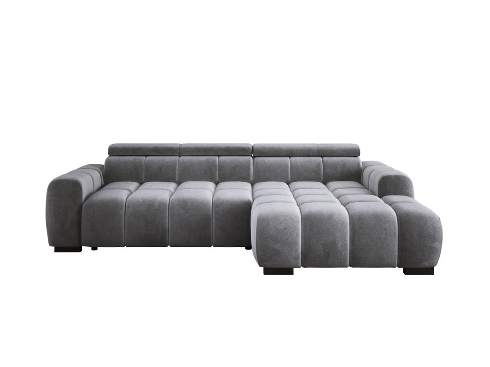 Designsofa Amalfi in Fluweel met elektrische zitverlenging