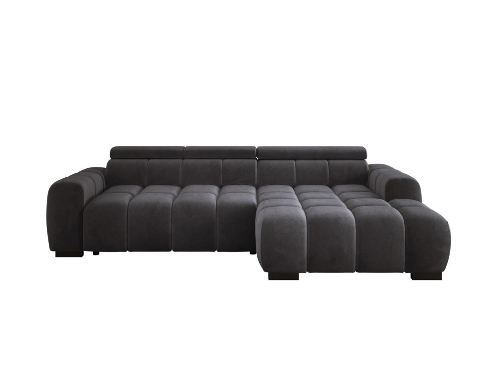 Designsofa Amalfi in Fluweel met elektrische zitverlenging