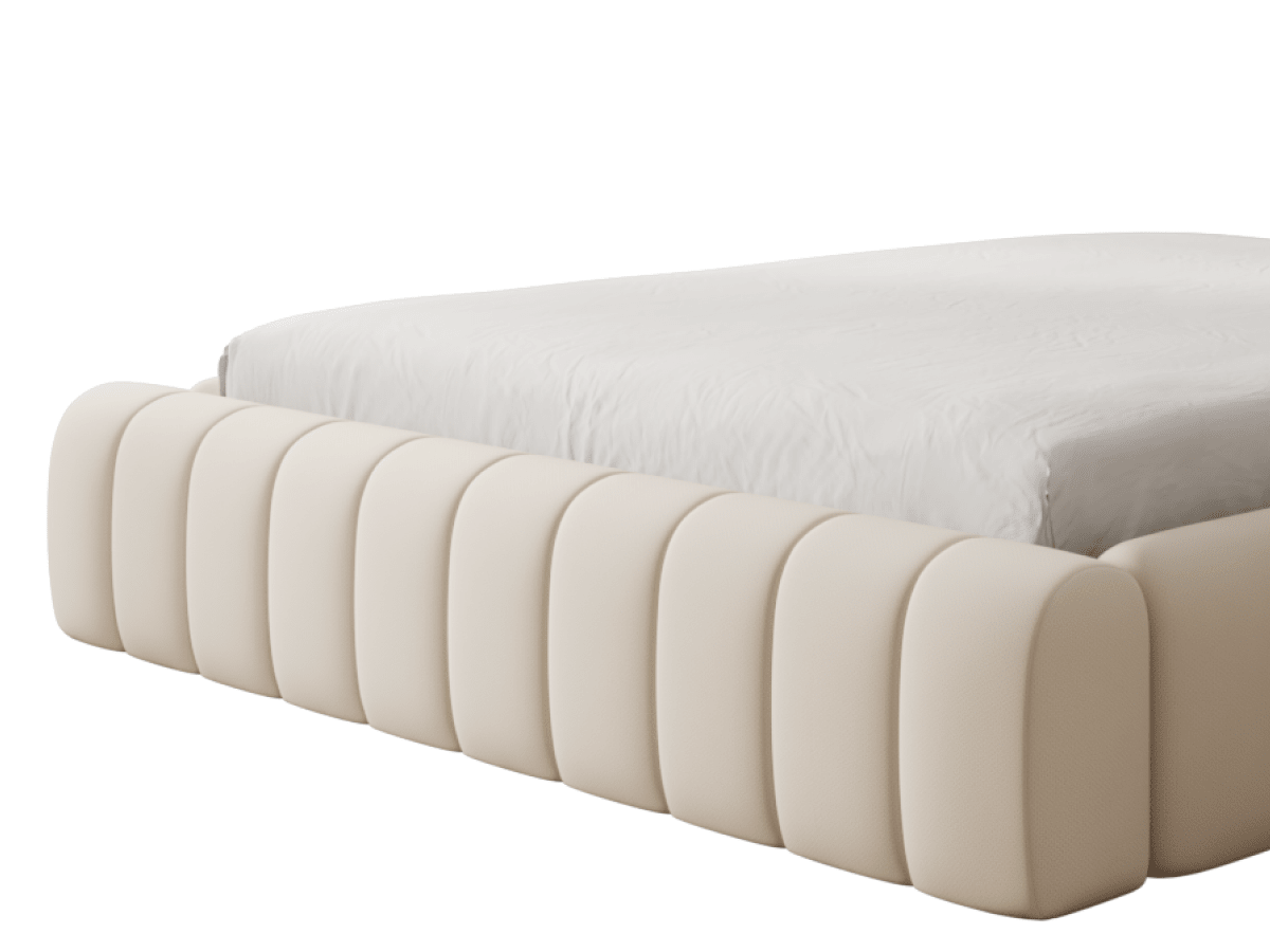 Op maat gemaakt gestoffeerd bed: hoofdeinde