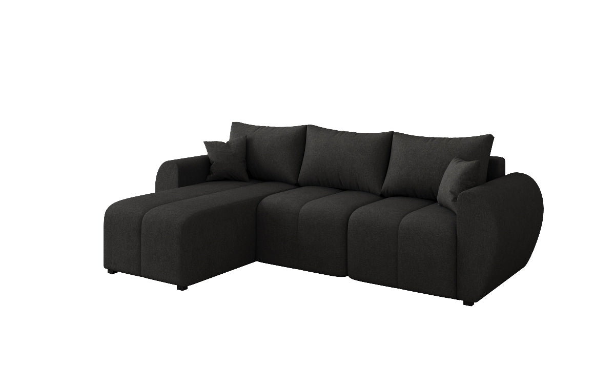 Designersofa Sorella L met slaap- en klapfunctie in Stof