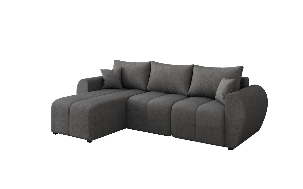 Designersofa Sorella L met slaap- en klapfunctie in Stof