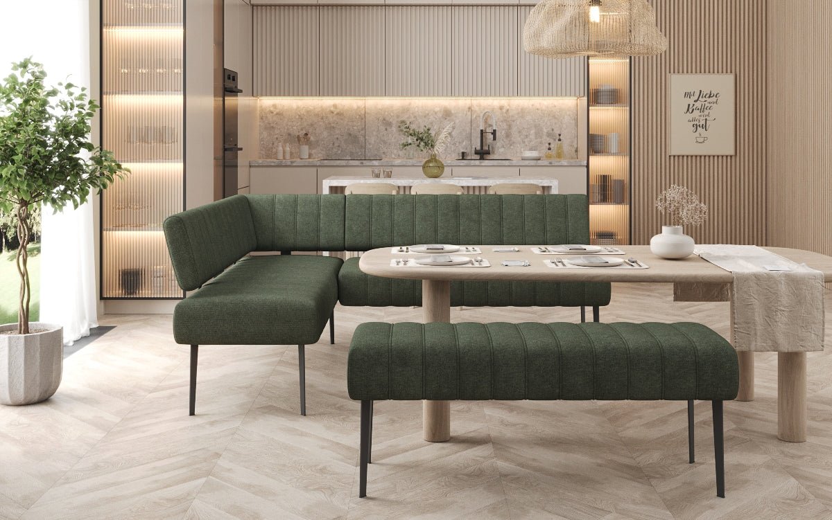 Essbank-Set Montero van robuuste Stof met metalen poten