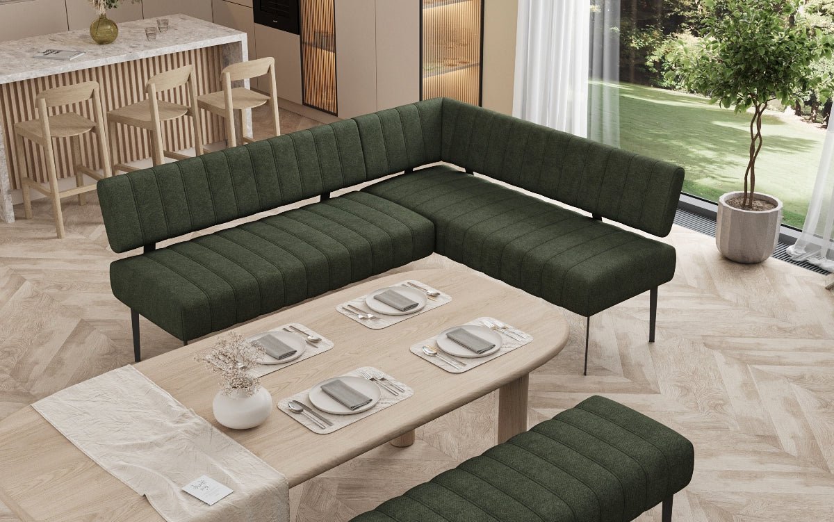 Essbank-Set Montero van robuuste Stof met metalen poten