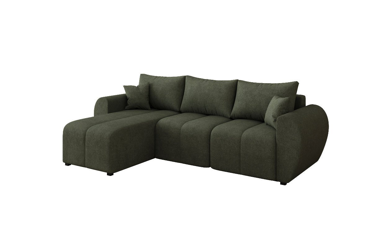 Designersofa Sorella L met slaap- en klapfunctie in Stof