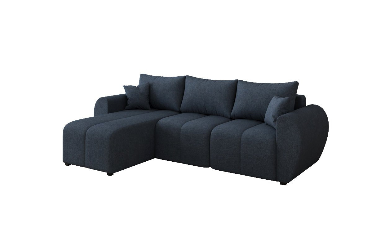 Designersofa Sorella L met slaap- en klapfunctie in Stof
