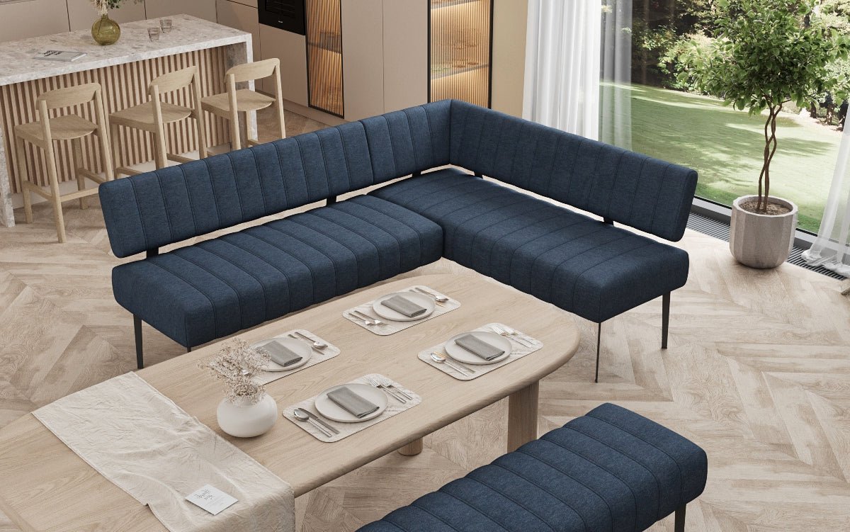 Essbank-Set Montero van robuuste Stof met metalen poten