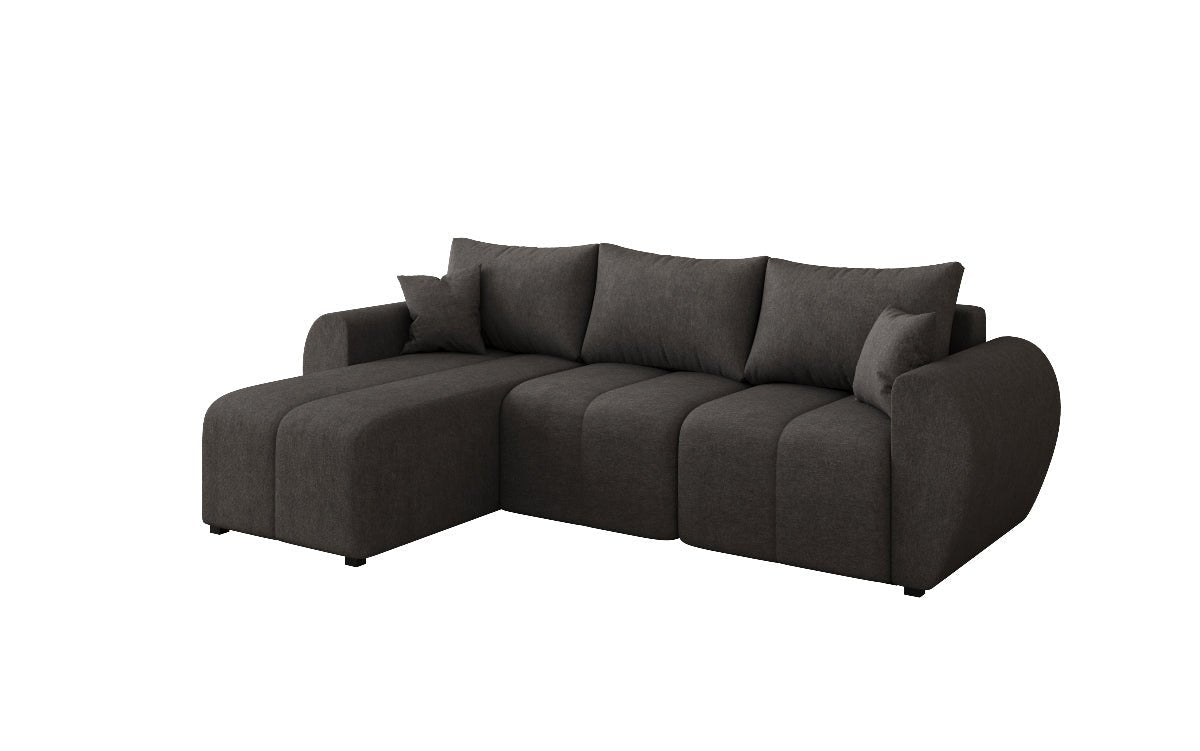 Designersofa Sorella L met slaap- en klapfunctie in Stof